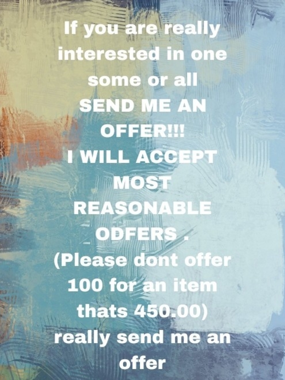 SEND ME AN OFFER